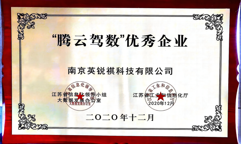 騰云駕數(shù)優(yōu)秀企業(yè)